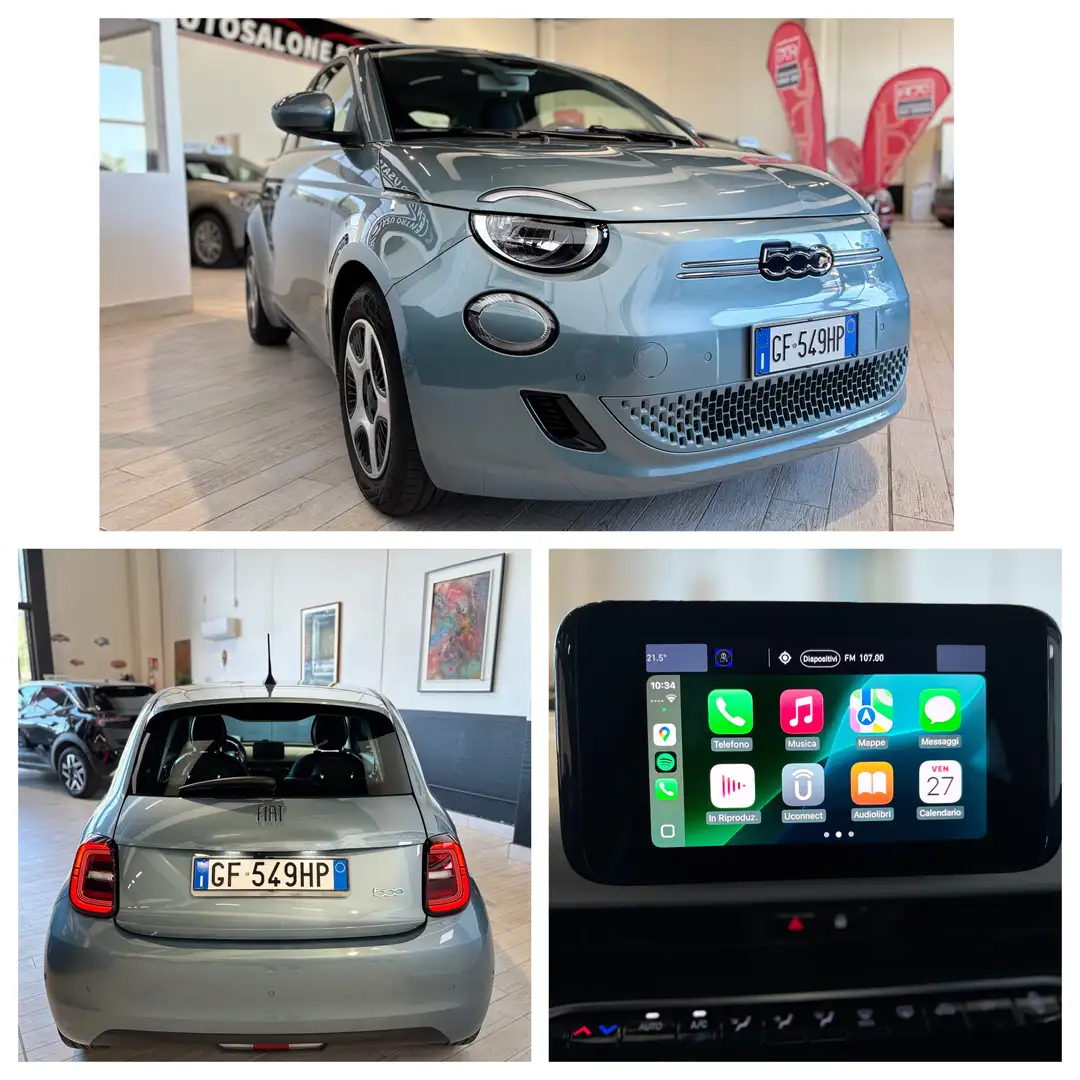 Fiat 500e 43 kWh *NO OBBLIGO FINANZIAMENTO* FULL KM.CERT Blu/Azzurro - 1