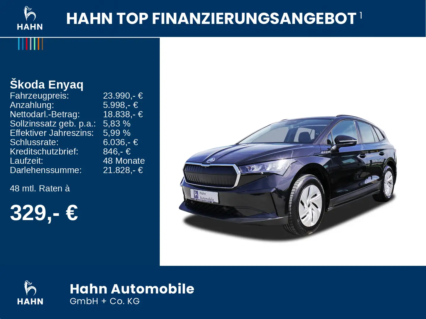 Skoda Enyaq iV 50 Loft Lenkradh Navi Klima Einparkh Schwarz - 2