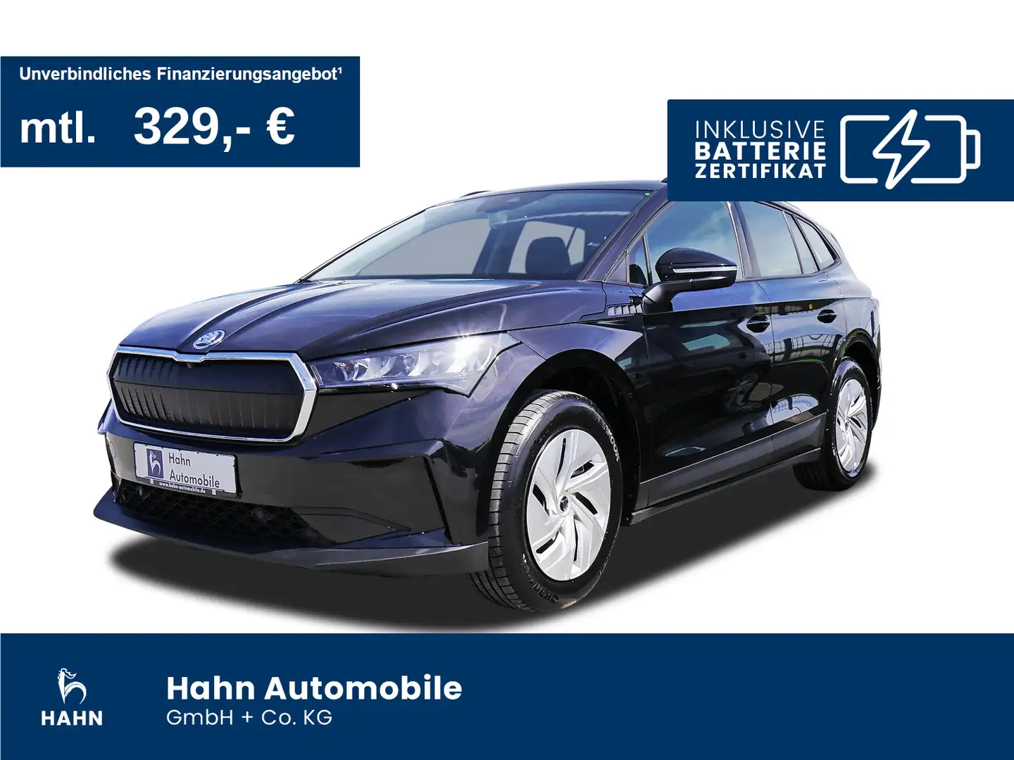 Skoda Enyaq iV 50 Loft Lenkradh Navi Klima Einparkh Schwarz - 1