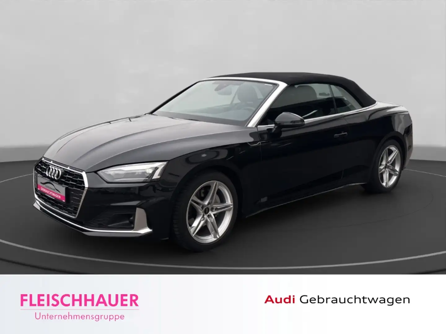 Audi A5 Cabriolet 40 TFSI advanced S tronic+LEDER+SHZ Schwarz - 1
