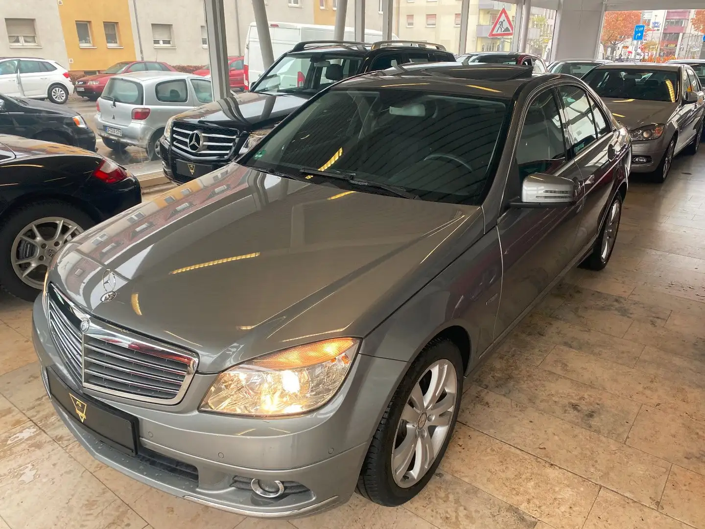 Mercedes-Benz C 220 CDI/1.Hd./S-Dach/SHZ/PDC/ Silber - 1