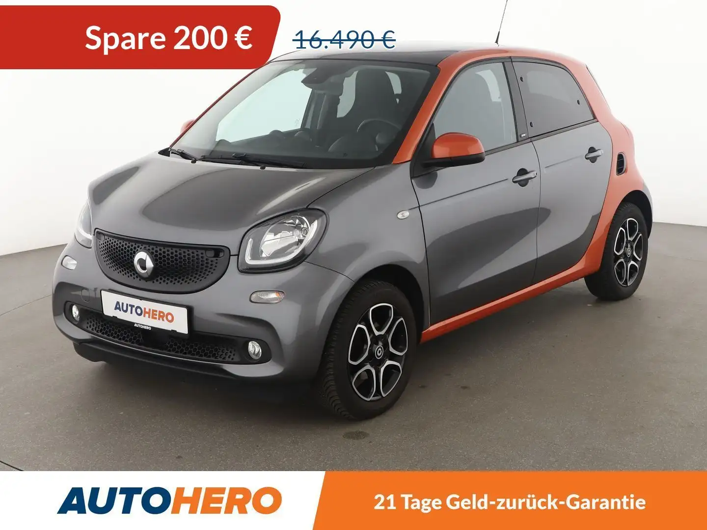 smart forFour 0.9 Turbo Basis Prime Aut.*TEMPO*PDC*SHZ*KLIMA* Grau - 1