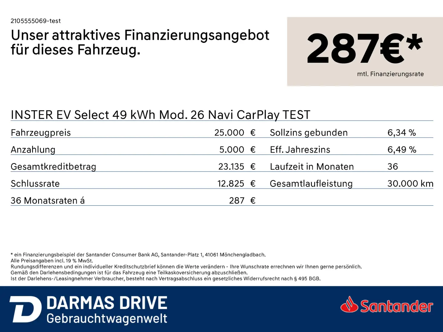 Hyundai Inster INSTER EV Select 49 kWh Mod. 26 Navi CarPlay TEST White - 2