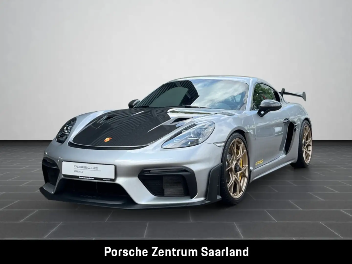 Porsche Cayman 718 GT4 RS Weissach 18-Wege,gelbe Nähte Silber - 1
