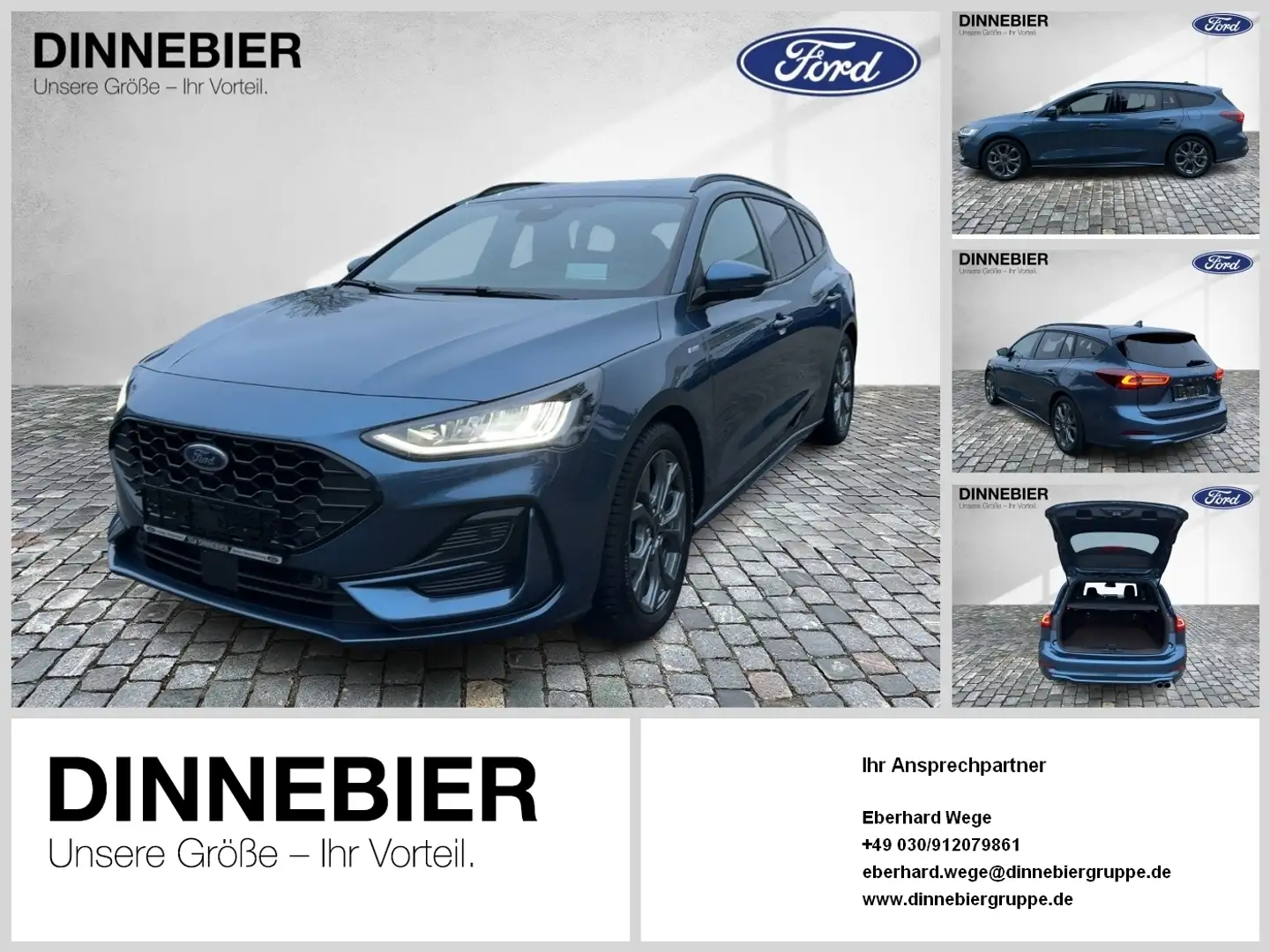 Ford Focus ST-Line X LED+AHK+Kamera+Winterpaket Blau - 1