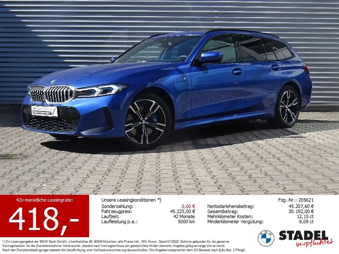 BMW 330 e xDrive Tour. M Sport Pano HiFi 360°Kamera Blau - 1