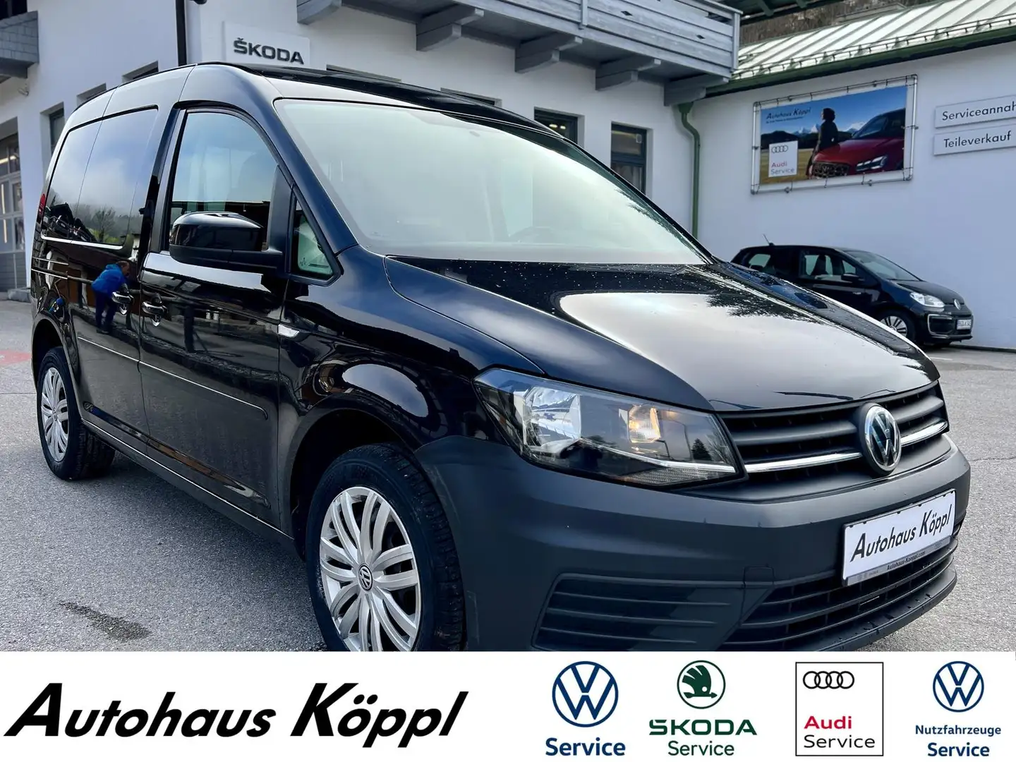 Volkswagen Caddy Trendline 1.4 TSI PDC GRA 2-Zonen Klima Nero - 1
