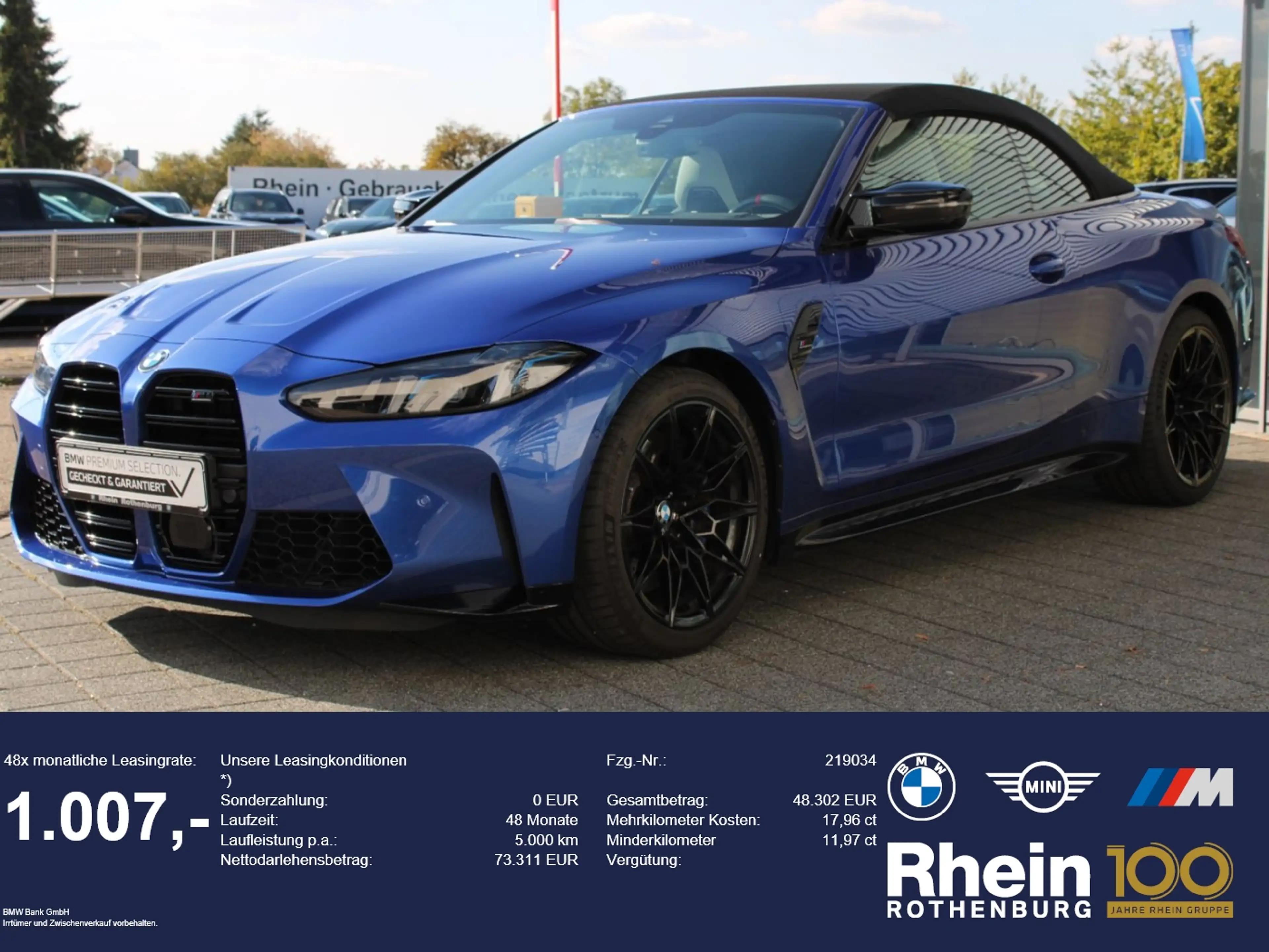 BMW M4 Competition Cabrio xDrive Harman Inno Kamera
