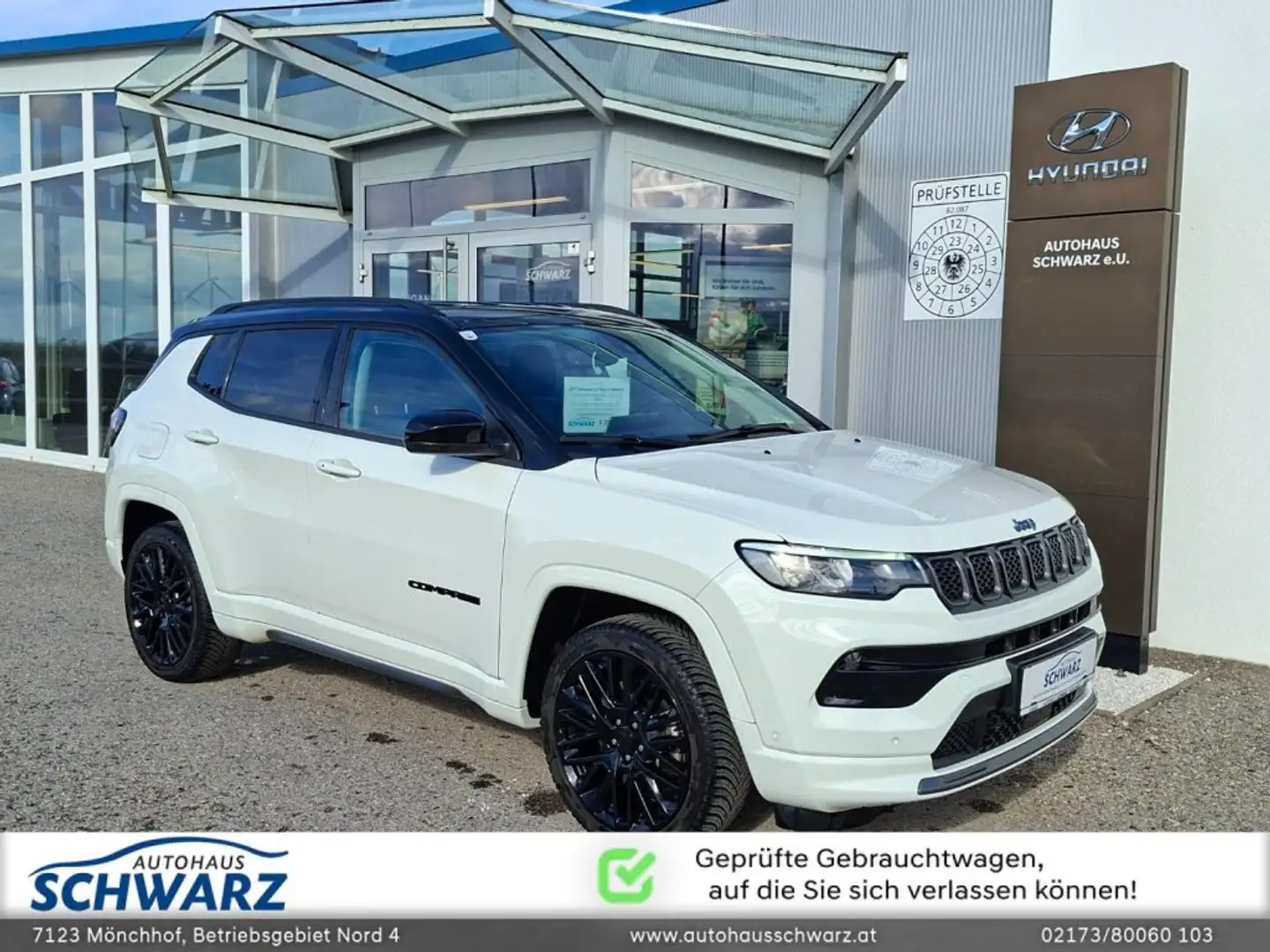 Jeep Compass 1,3 Plug-in Hybrid S 4xe Weiß - 1