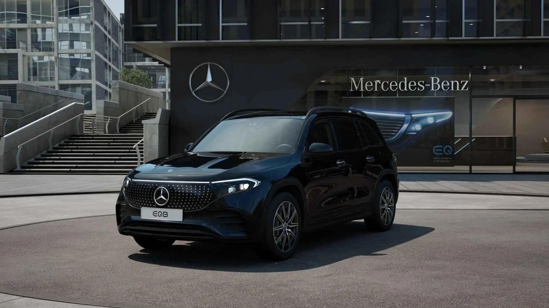 Mercedes-Benz EQB 250 250+ Business Solution AMG 7p. 71 kWh Zwart - 1