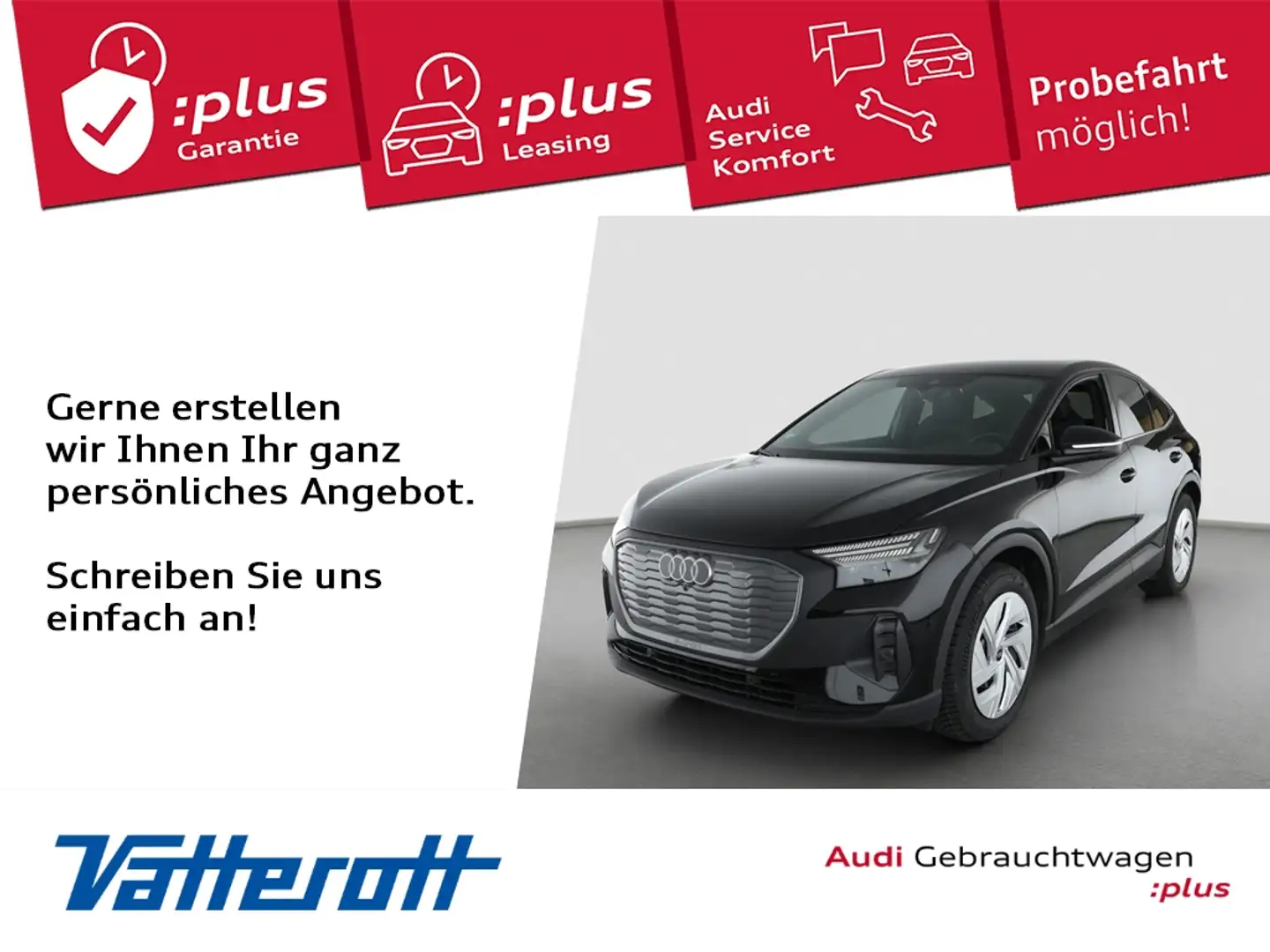 Audi Q4 e-tron Sportback 45 S line AHK HUD Navi Matrix Zwart - 1