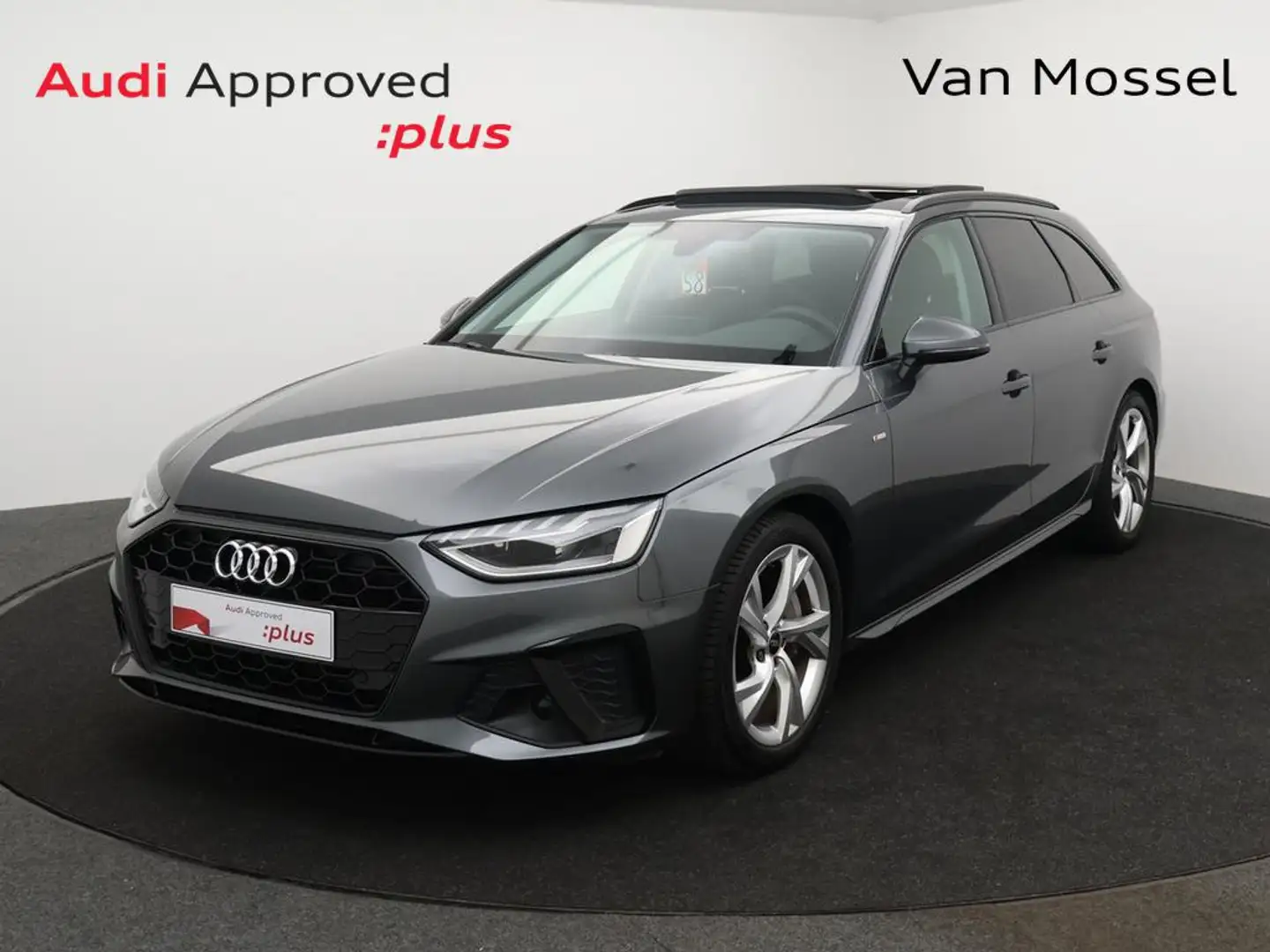 Audi A4 Avant Avant 40TDI 204PK S-line *AUTOMAAT*PANO DAK* Grijs - 1