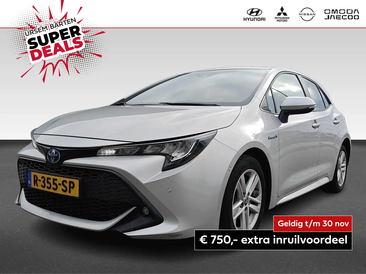 Toyota Corolla 1.8 Hybrid Active | leder interieur | Navigatie Grijs - 1