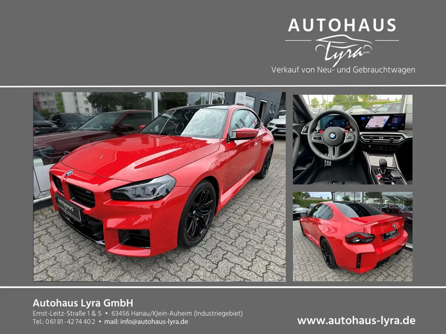 BMW M2 Coupe*M-RACE-TRACK*CARBON*SCHALENSITZ*H&K*KAM Rood - 1