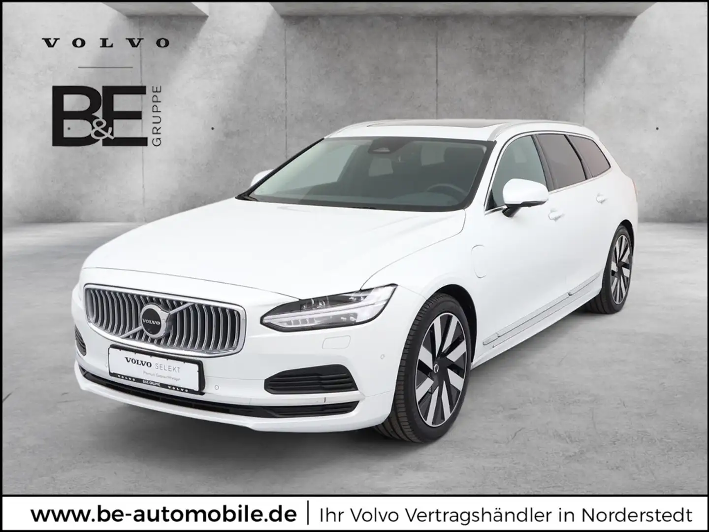 Volvo V90 T6 AWD Plus Bright Recharge Plug-In Hybrid *360°*Panorama* Weiß - 1