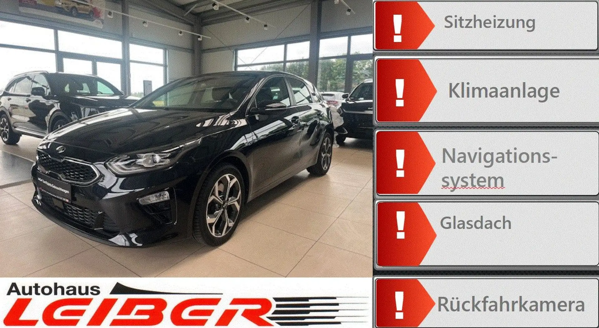 Kia Ceed / cee'd CEED  1.4T SPI NAV TECH Schwarz - 1