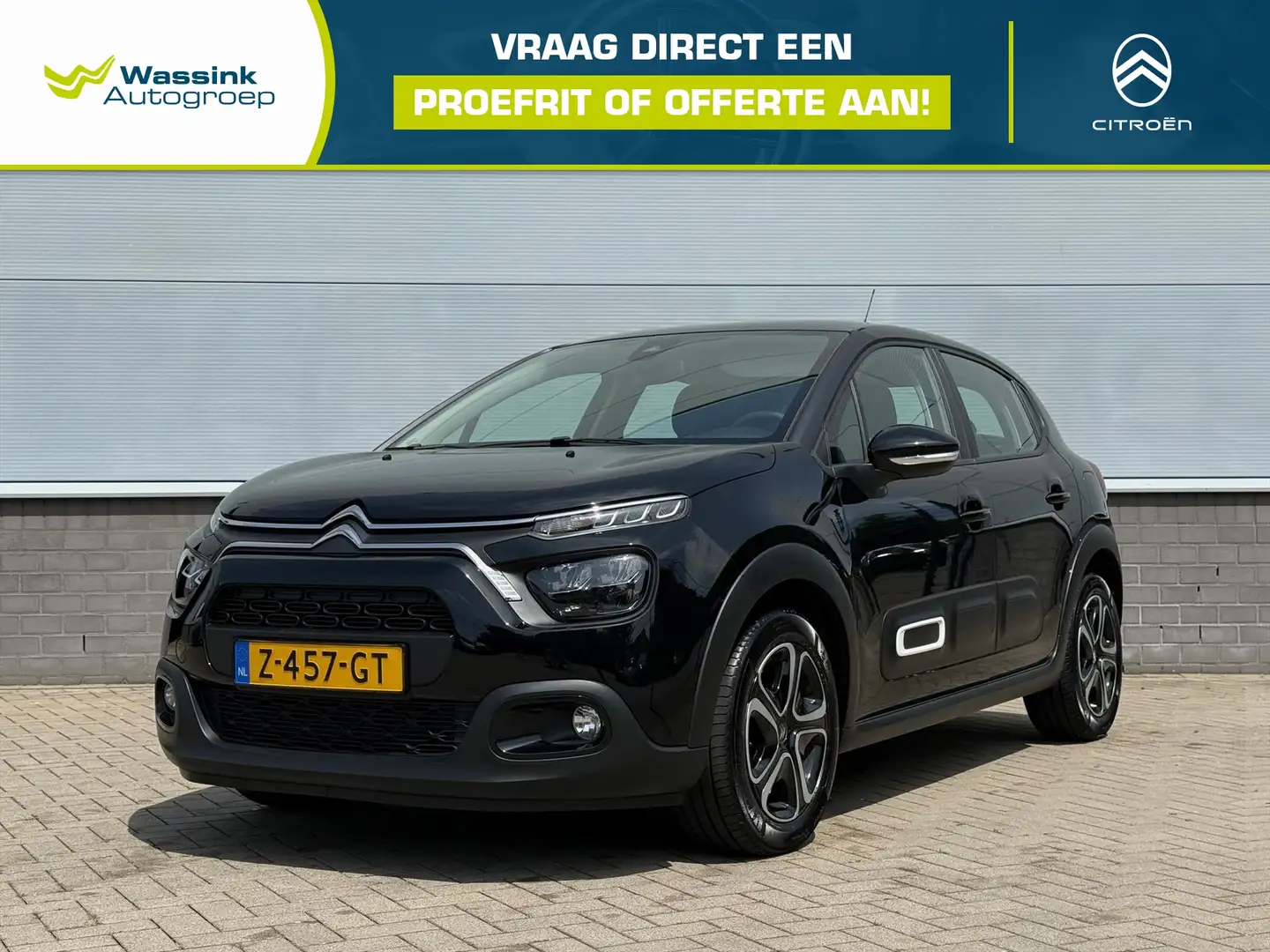 Citroen C3 1.2 PureTech 83pk Plus | Parkeersensoren | Airco N Zwart - 1