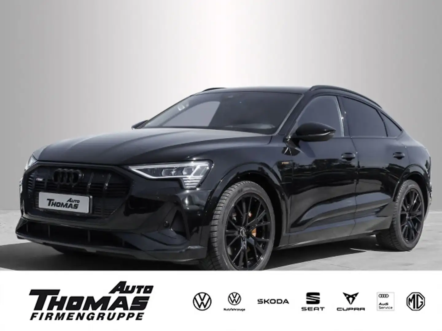 Audi e-tron S line 50 quat.AHK+Batterie 95% Schwarz - 1