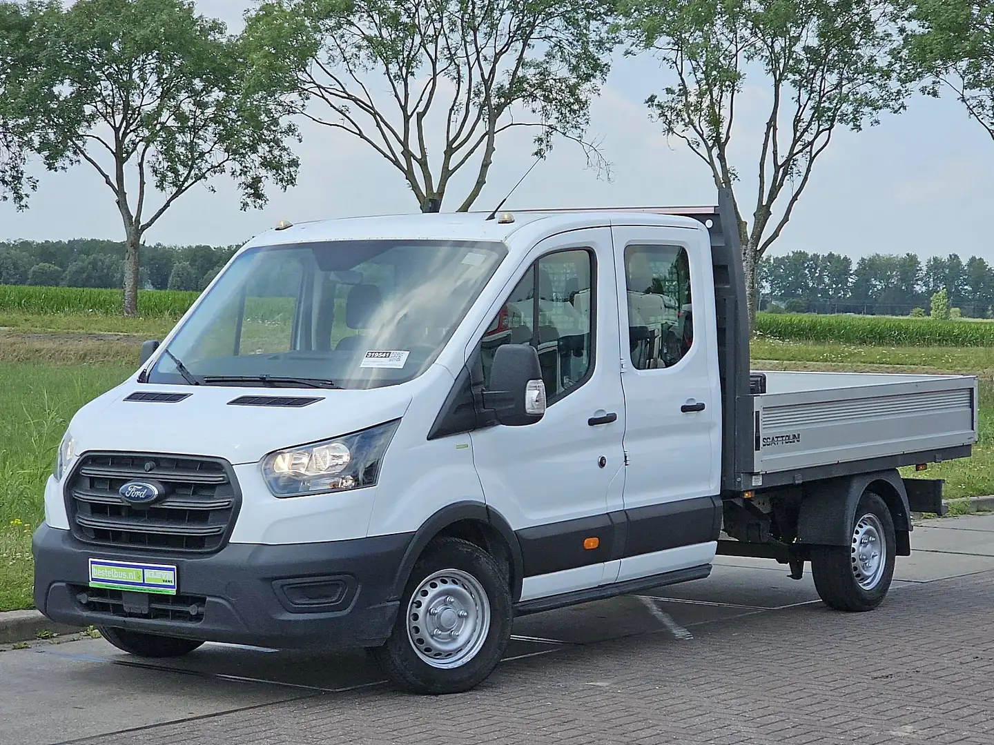 Ford Transit 350 ac pickup EURO6 Wit - 2