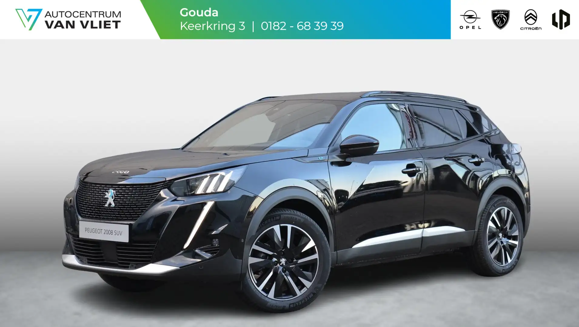 Peugeot e-2008 EV GT 50 kWh 136pk SOH 99,8% Noir - 1