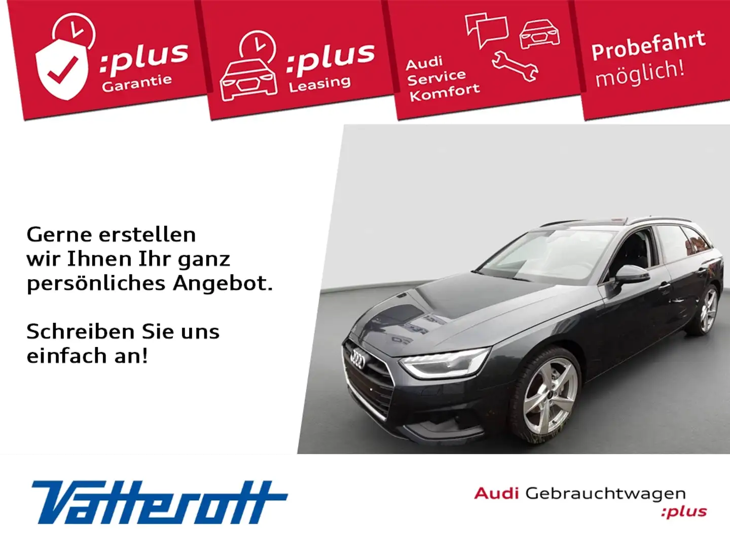Audi A4 Avant 40 TFSI quattro HUD Matrix Navi Memory Grau - 1