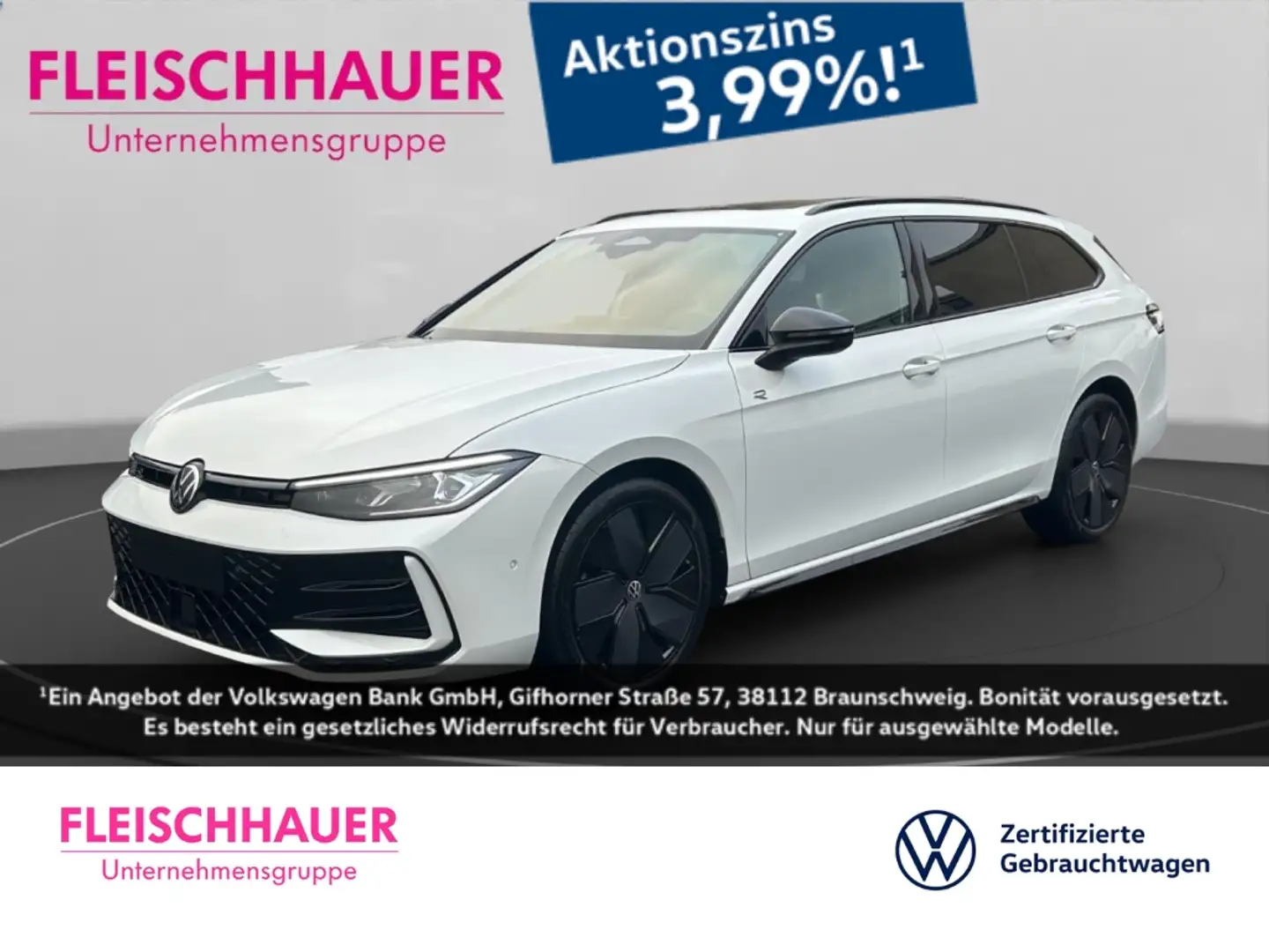 Volkswagen Passat 2.0 TDI R-line DSG+SHT+STANDHZ+AHK Weiß - 1