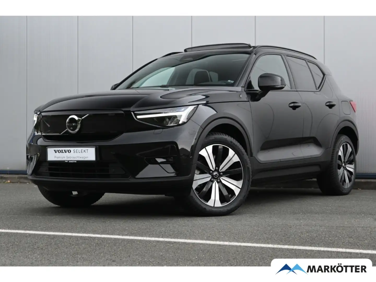 Volvo XC40 P8 Ultimate Recharge ACC/AHK/360°/S-Dach Schwarz - 1
