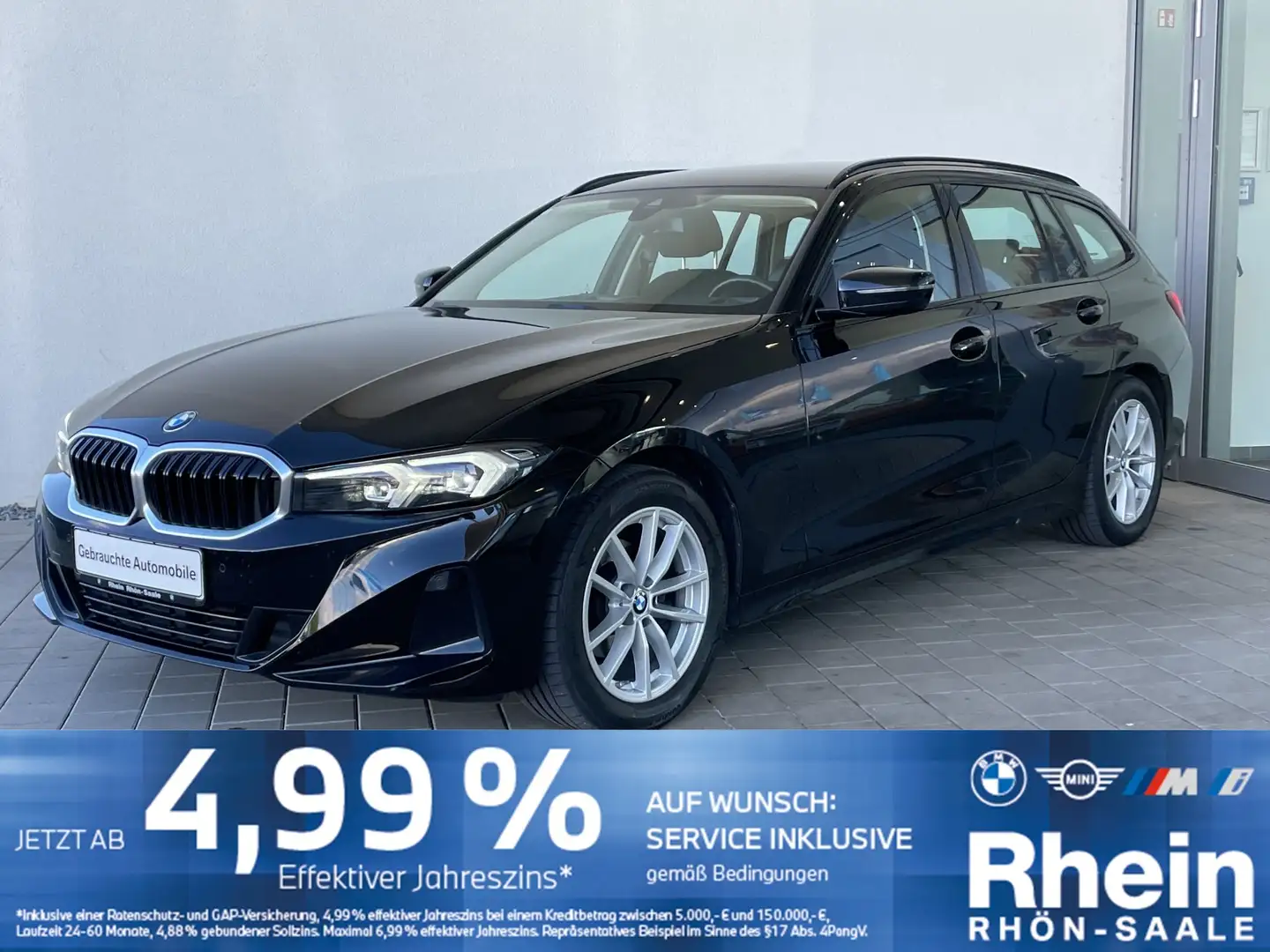 BMW 318 i Touring Navi.Tempomat m.B..PDC.DAB.SH. Noir - 1