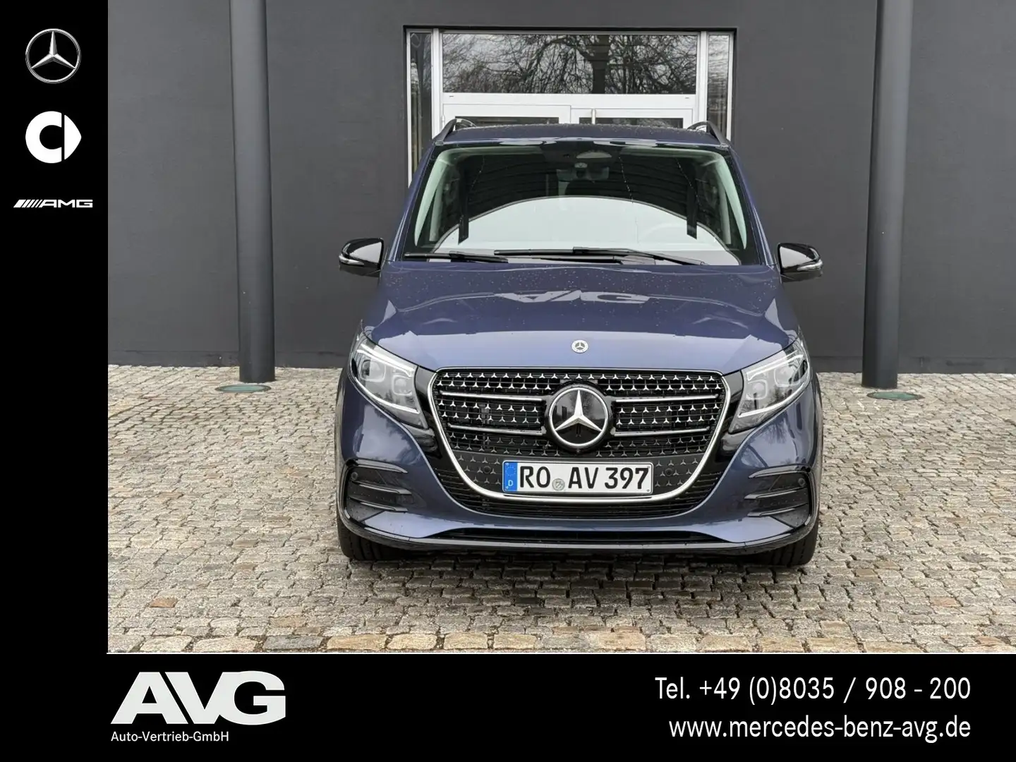 Mercedes-Benz V 300 V 300 d 4M STYLE AMG Line Airmatic 360° SHD AHK Bleu - 2