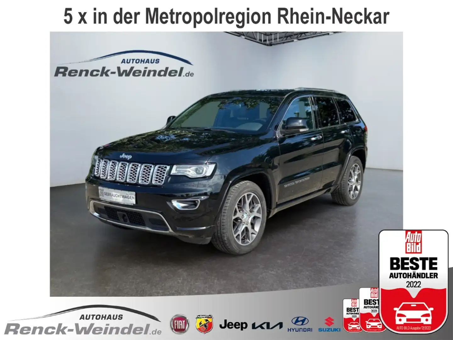 Jeep Grand Cherokee Overland 3.0 CRD Luftfederung Niveau El. Panodach Schwarz - 1