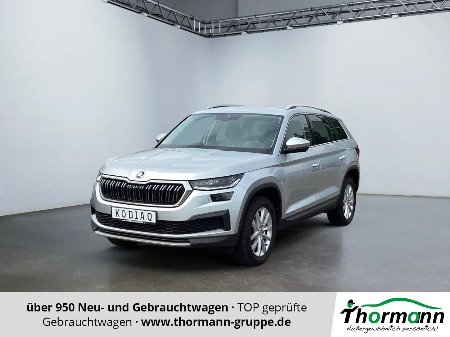 Skoda Kodiaq Style 2.0 TDI DSG ACC AHK MATRIX el.Heck Srebrny - 1