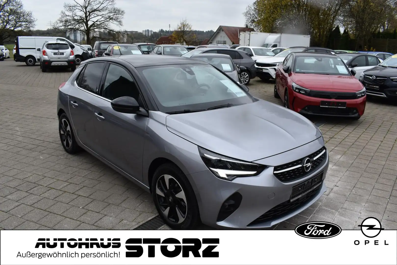 Opel Corsa F e Elegance |11KW|WINTER-PAKET|LEDER|LED|PANORAMA Gris - 2
