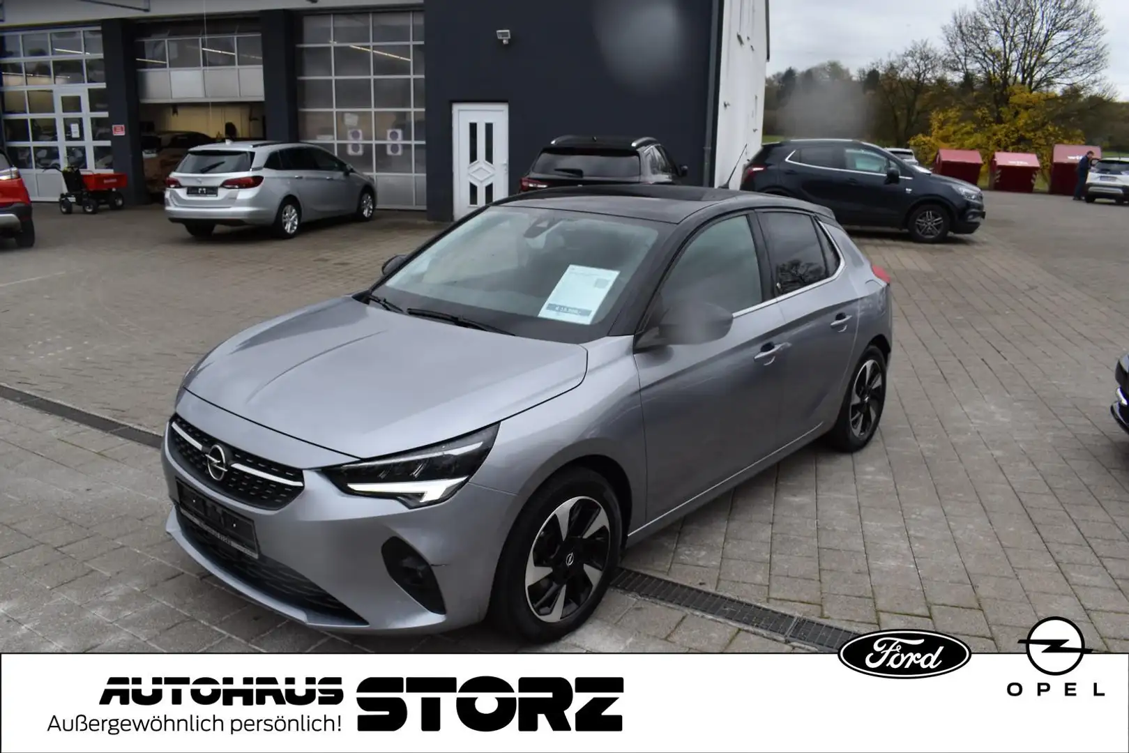 Opel Corsa F e Elegance |11KW|WINTER-PAKET|LEDER|LED|PANORAMA Gris - 1