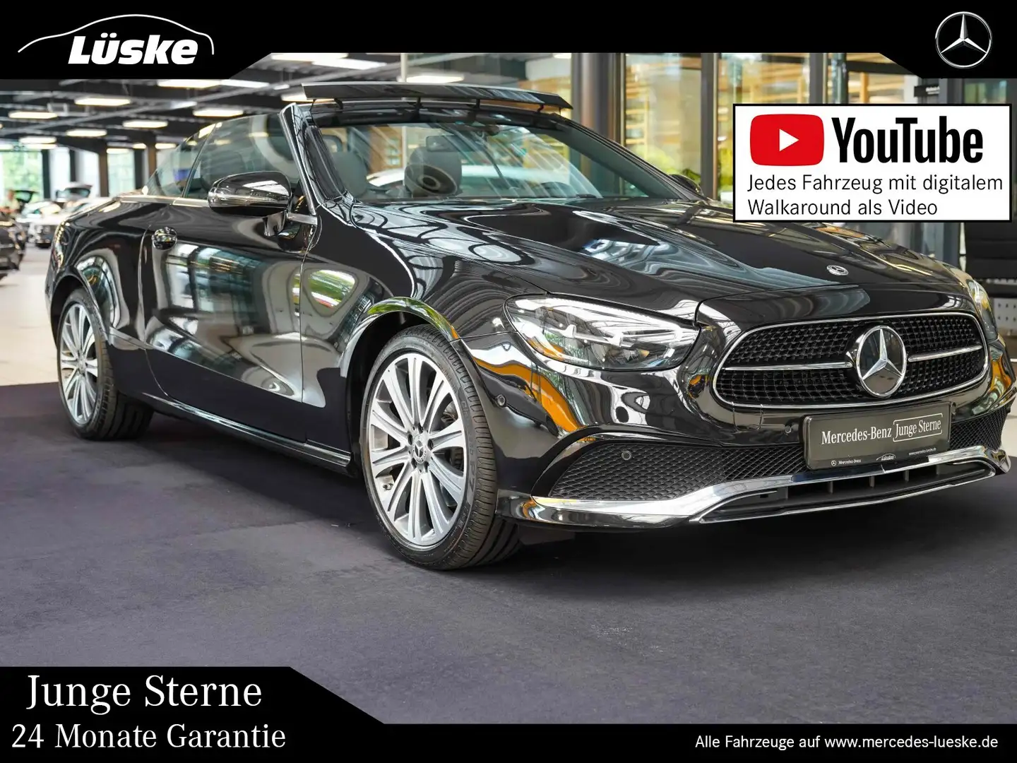 Mercedes-Benz E 200 E 200 Cabrio AVANTGARDE Leder DAB Alarm Burmest Black - 1