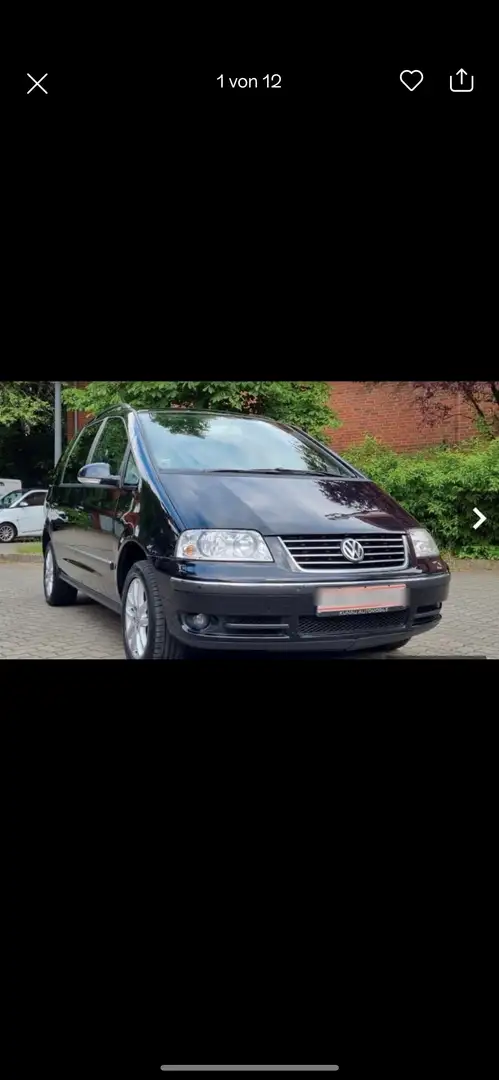 Volkswagen Sharan 1.8T Automatik 7.SZ/KLIMAAUT. Schwarz - 1
