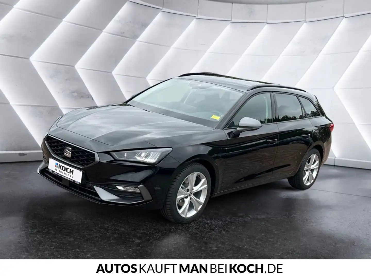 SEAT Leon Sportstourer 1.5 eTSI FR DSG PDC LED ACC AHV Noir - 2