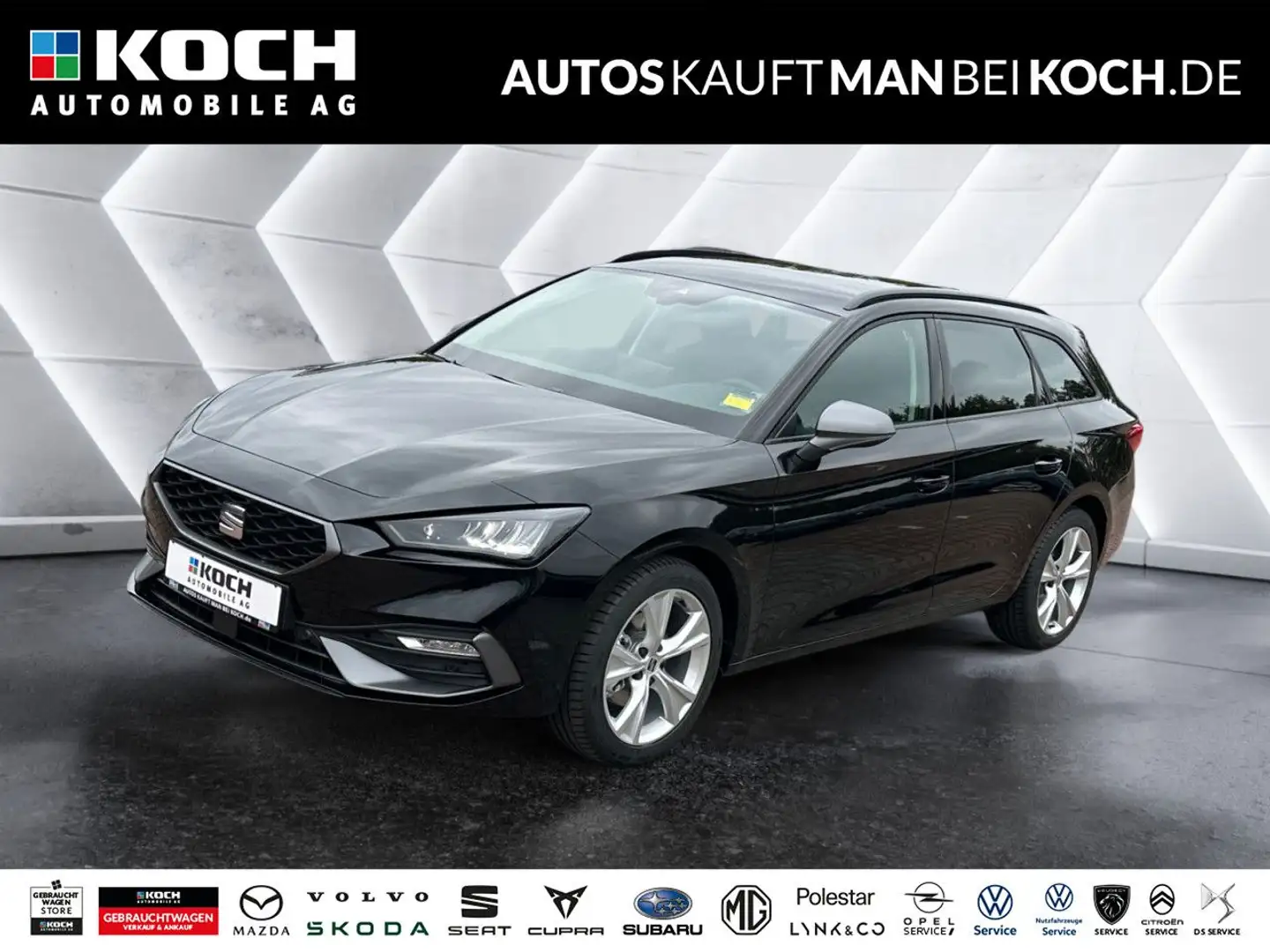 SEAT Leon Sportstourer 1.5 eTSI FR DSG PDC LED ACC AHK Schwarz - 1