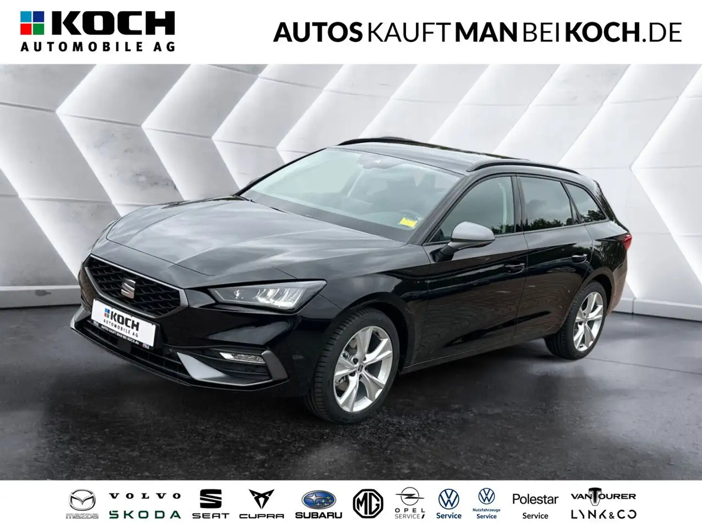 SEAT Leon Sportstourer 1.5 eTSI FR DSG PDC LED ACC AHV Noir - 1