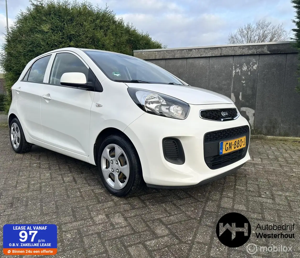 Kia Picanto 1.0 CVVT ComfortLine LPG NAP 5 Deurs AIRCO APK Wit - 1