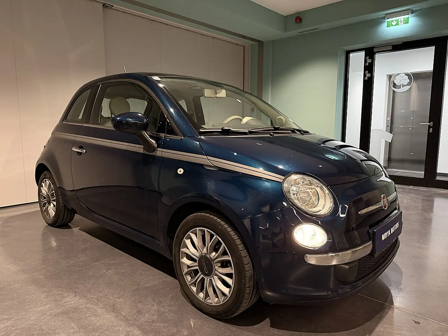 Fiat 500 1.2 Lounge | Panorama | 8-fach | Unfallfrei | S... Blau - 2