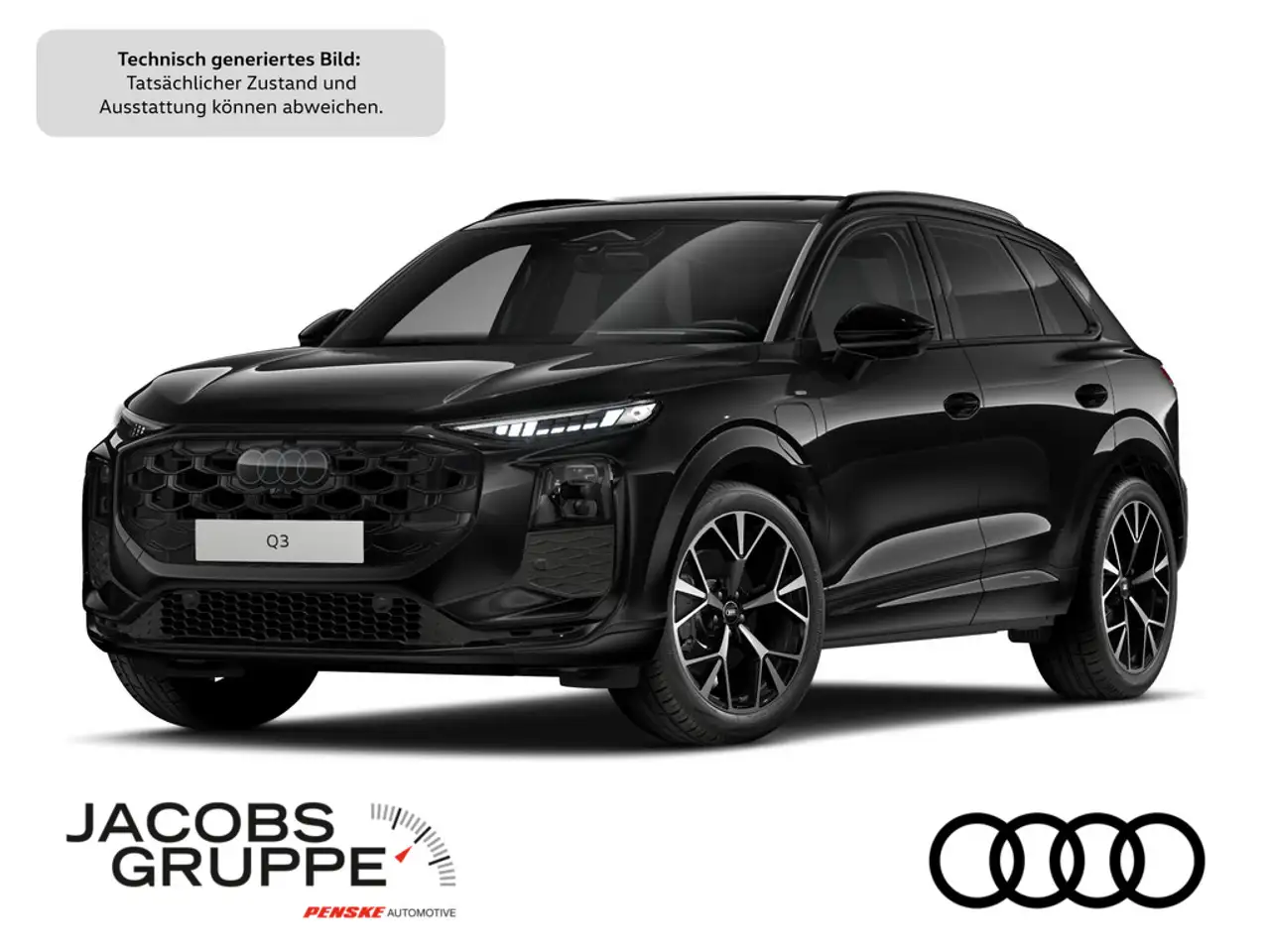 Audi Q3 e-hybrid 2xS line/All Black/Digi Matrix/HuD/Pano/360°/AHK/20Zoll — photo 1 of 11