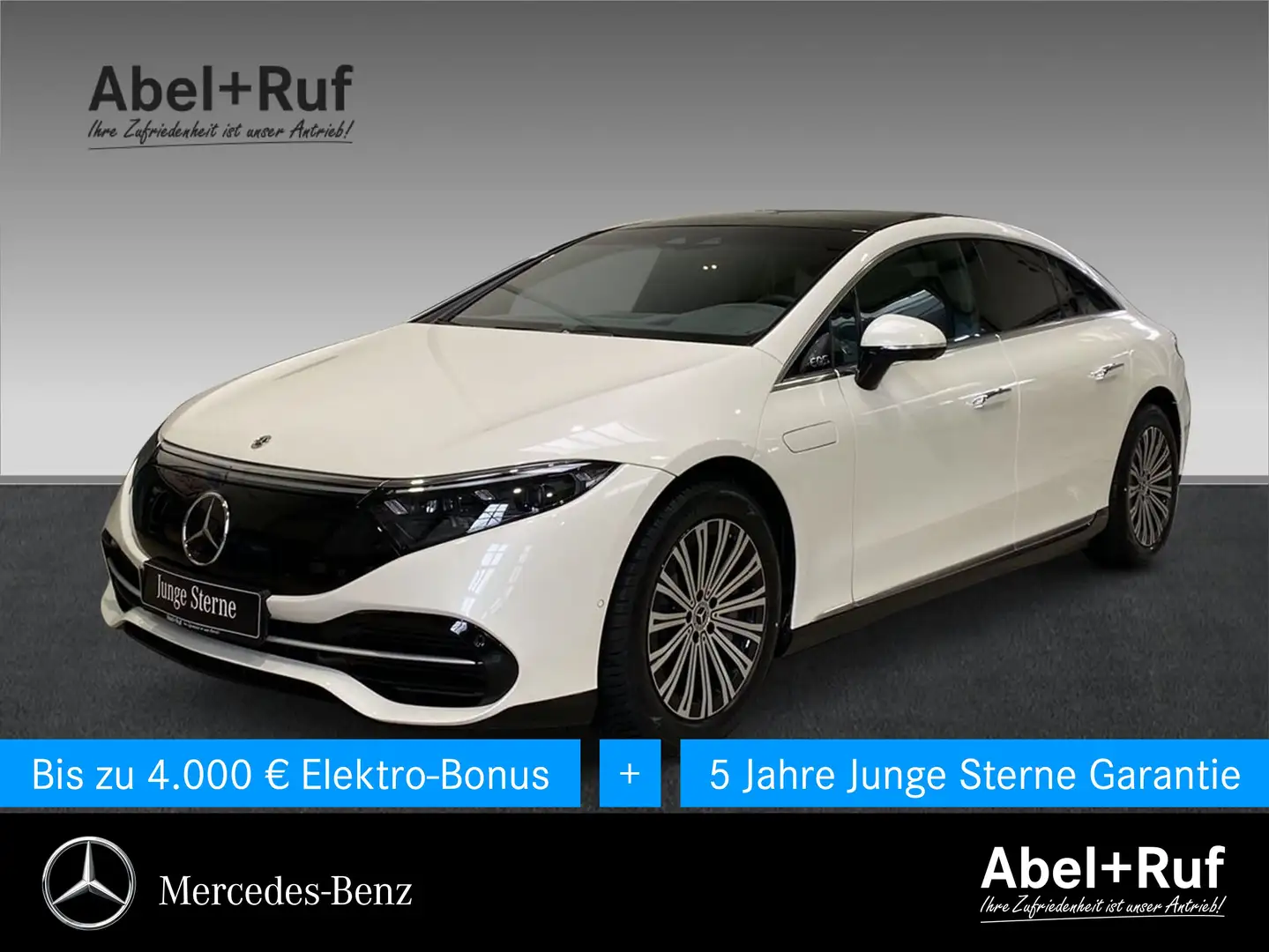 Mercedes-Benz EQS 580 4M+HYPER+Pano+AIRMATIC+DISTR+DIGITAL+360 Weiß - 1