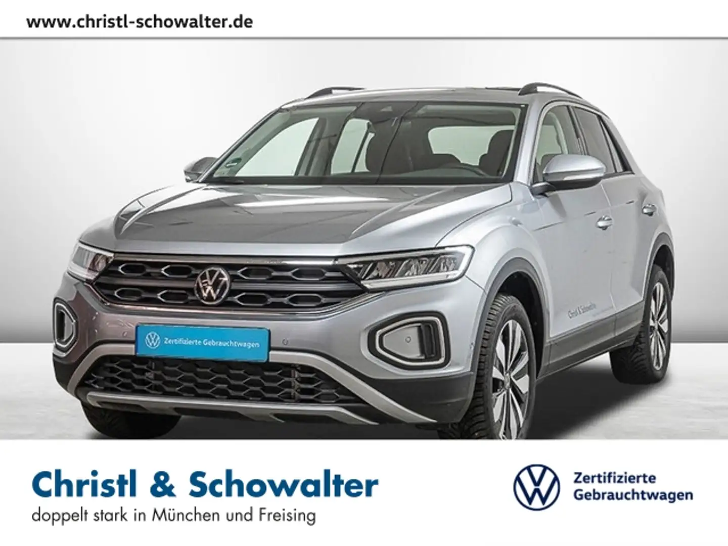 Volkswagen T-Roc 1.5 TSI DSG MOVE AHK LED ACC NAVI Silber - 1