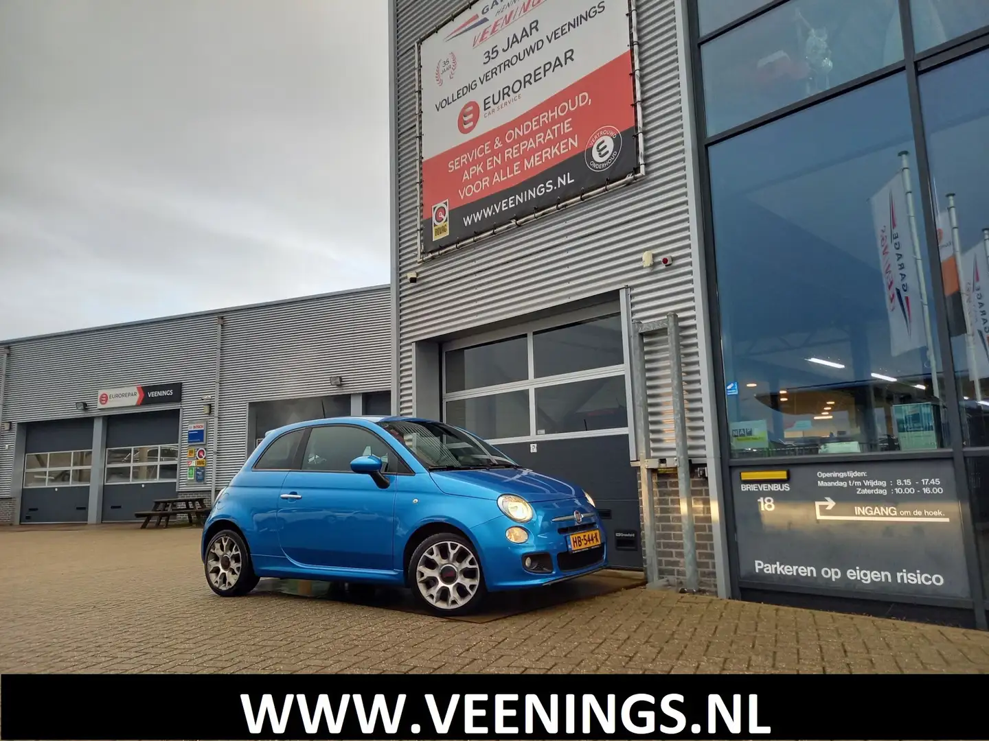 Fiat 500 0.9 TwinAir Turbo 500S SPORT - 81PK - AIRCO - BLUE Blauw - 1