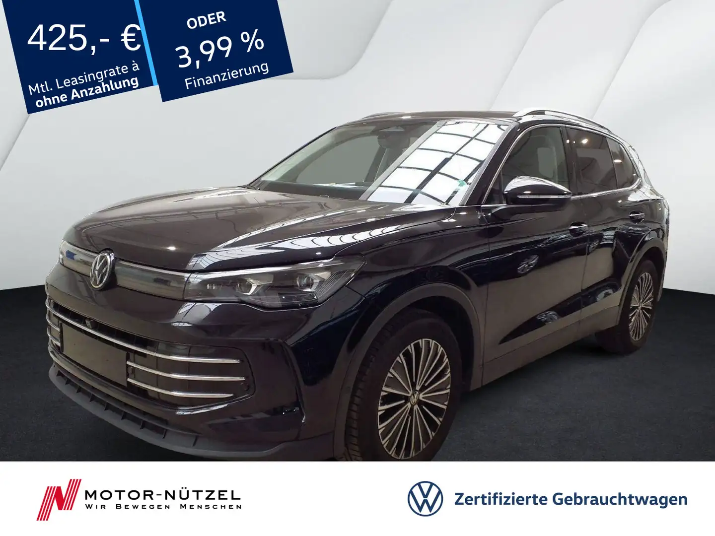 Volkswagen Tiguan 1.5 eTSI DSG ELEGANCE MATRIX+NAVI+AHK+ACC Schwarz - 1