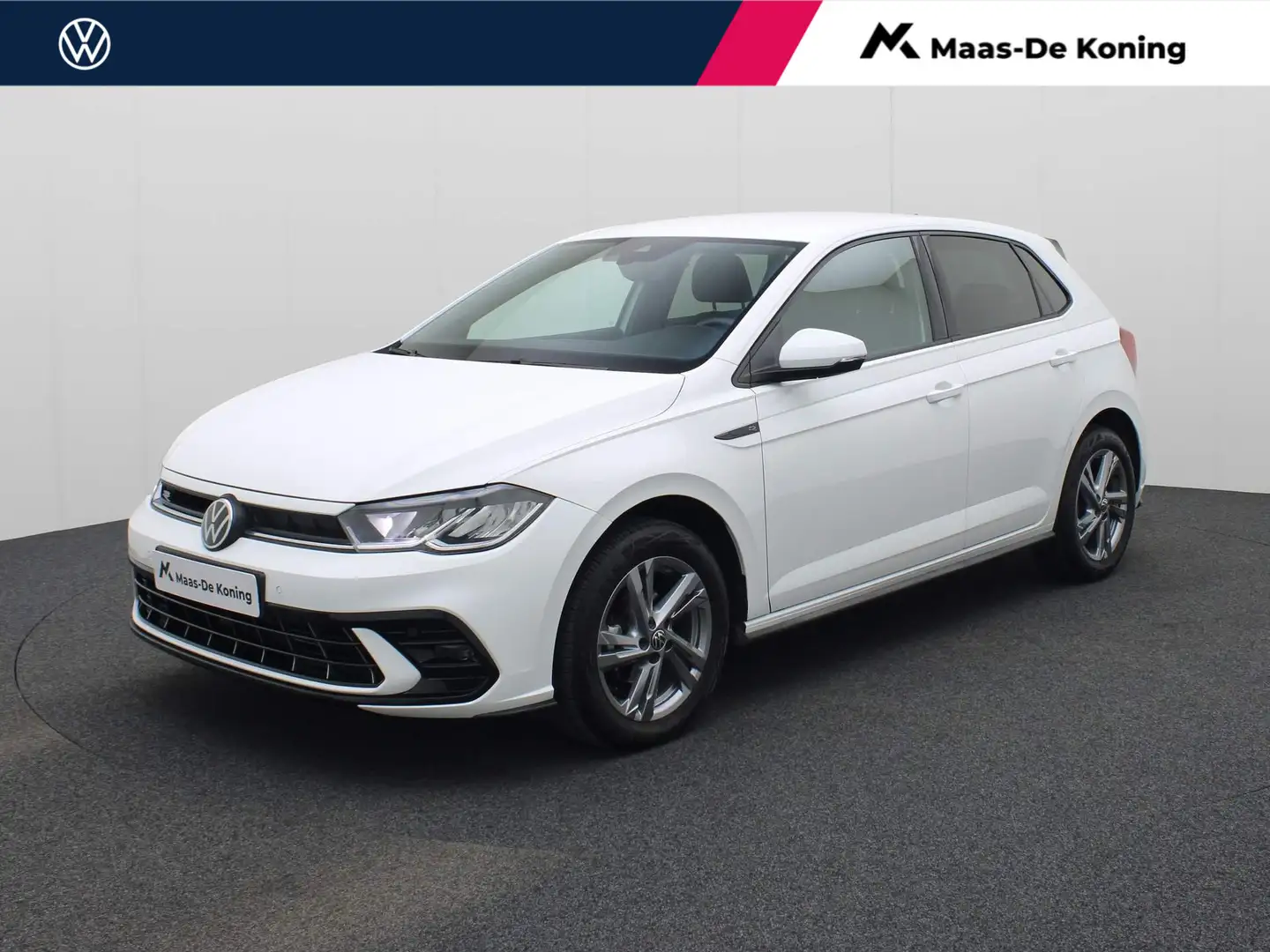 Volkswagen Polo 1.0TSI/95PK R-Line · App connect · Parkeersensoren Wit - 1