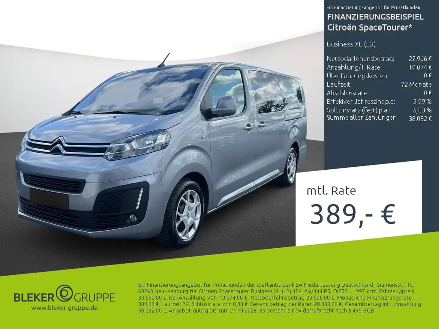Citroen Spacetourer Business XL (L3) Grau - 1