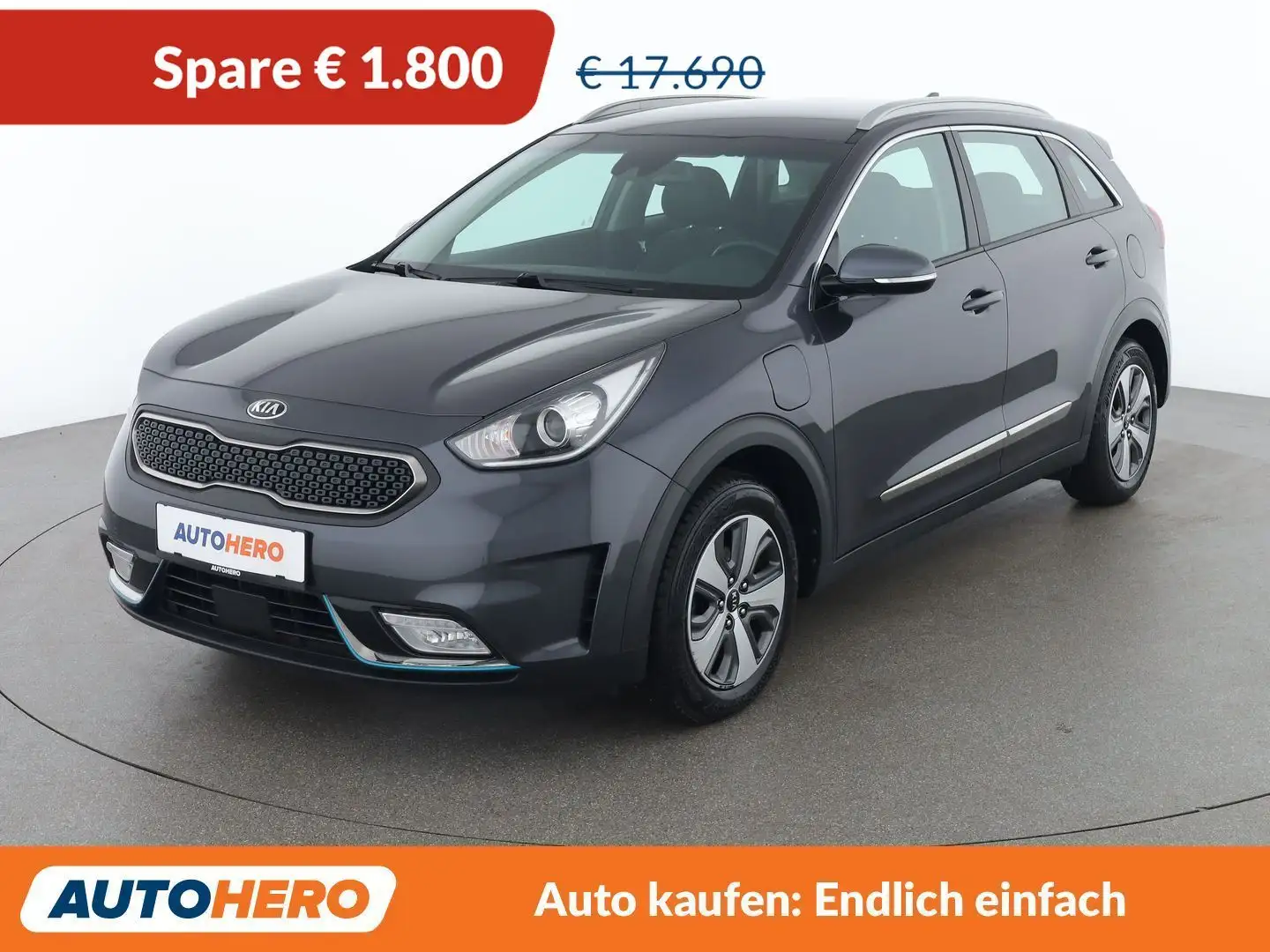 Kia Niro 1.6 Plug-in Hybrid Silber Grau - 1