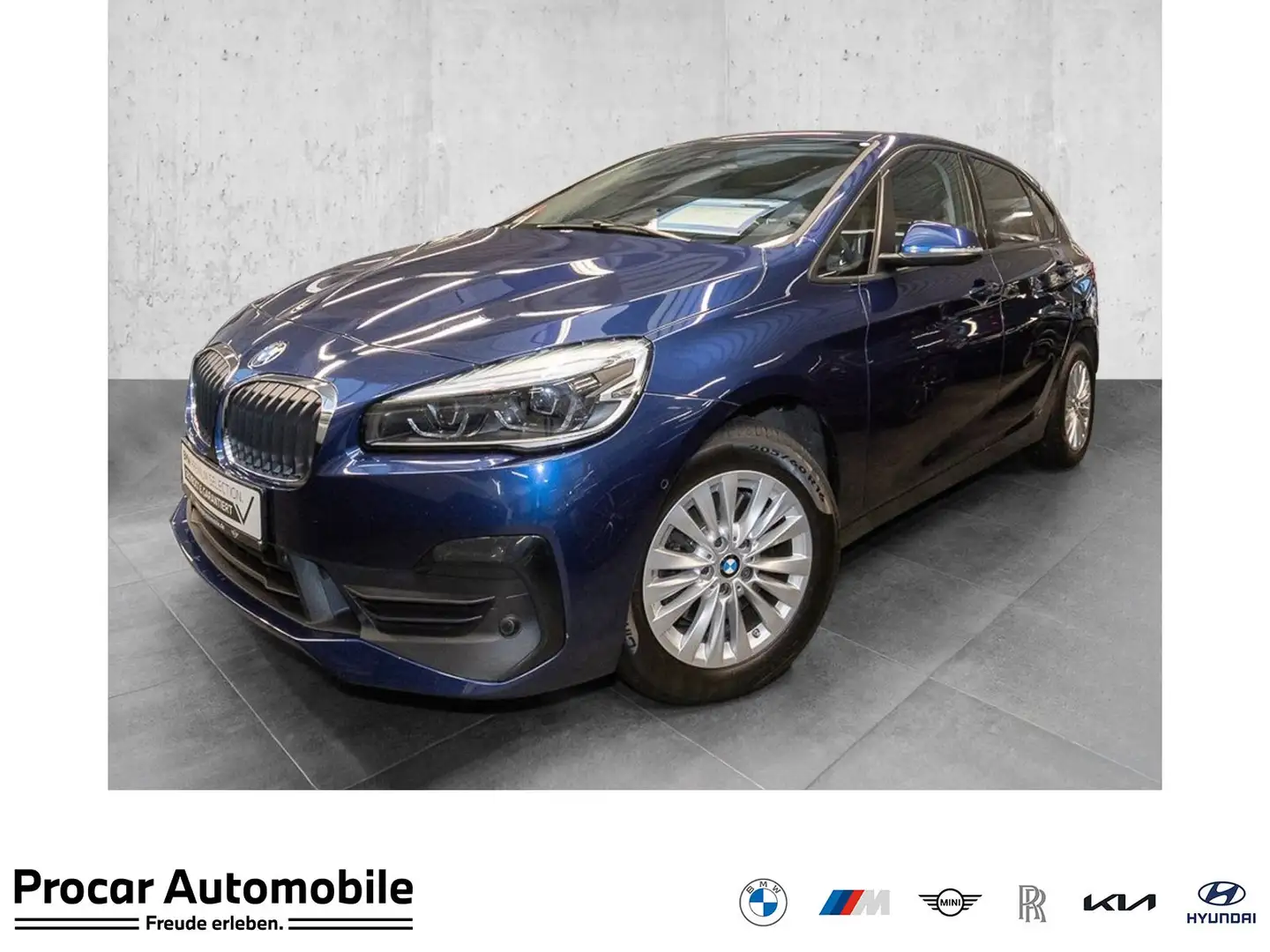 BMW 218 d A Advantage HiFi DAB LED Navi Tempomat Shz Blauw - 1