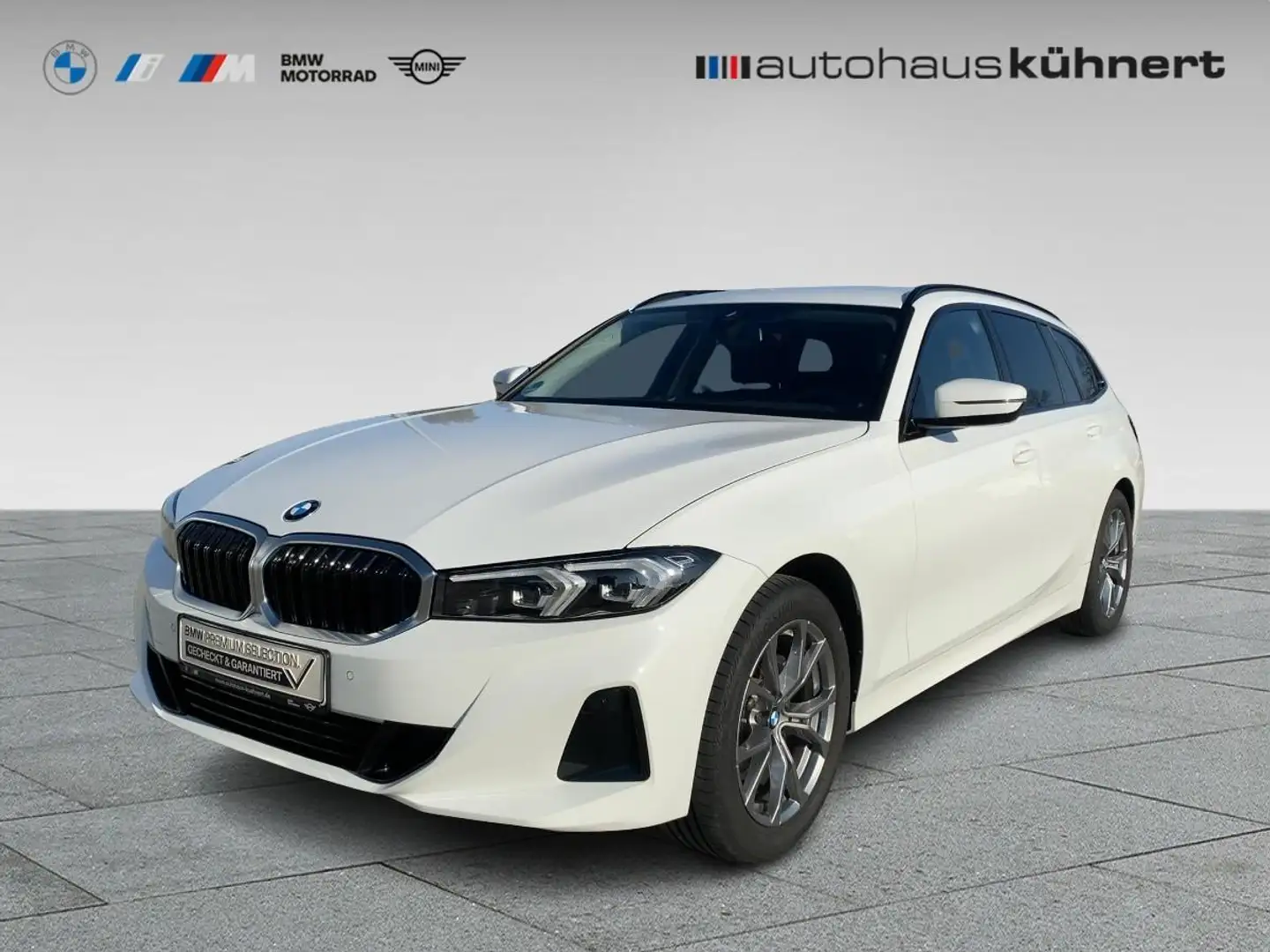 BMW 318 i Touring LED SpurAss AHK Navi AUT PDC Blanco - 1